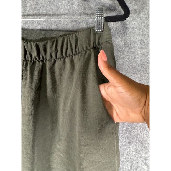 H&M Pants Women 6 Green Pull On Straight Relaxed‎ Stretch Vacation Summer Resort - Picture 5 of 8